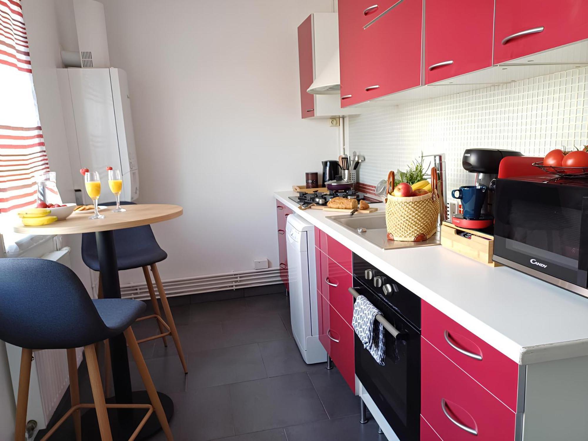 Proche Chu - 4 Couchages - Parking Gratuit - Local Velo Apartment Amiens Bagian luar foto